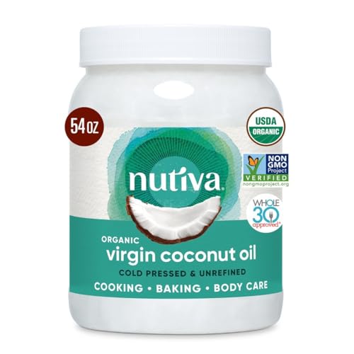 Nutiva Organic, Unrefined, Virgin Coconut Oil, 54 Fl Oz (Pack of 1)