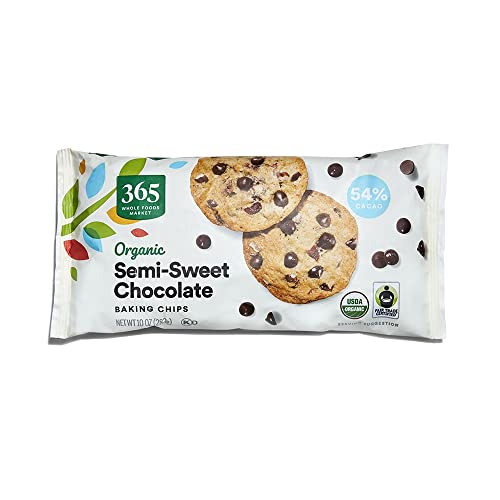 365 by Whole Foods Market, Chocolate Chips Semi Sweet Organic, 10 Ounce