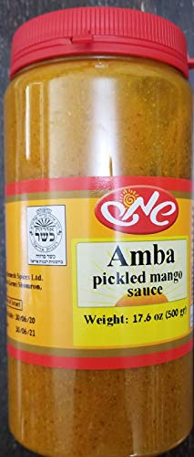 Shemesh Amba-Pickled Mango Sauce. 500 gram. Kosher