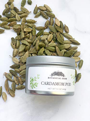 Cardamom Pods / Botanical Dash | FRESH AND 100% NATURAL | VEGAN | GLUTEN-FREE - SEALED TIN CAN AND PACKED IN THE U.S. (1.4oz)