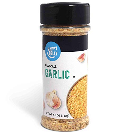 Amazon Brand - Happy Belly Garlic, Minced, 3.9 Ounces
