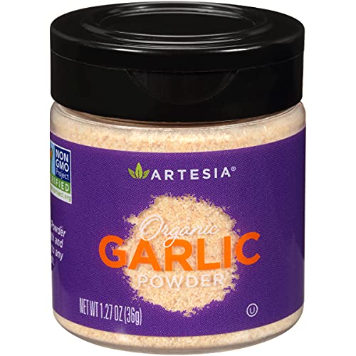 Artesia Organic Garlic Powder, 1.27 oz (Pack of 4)