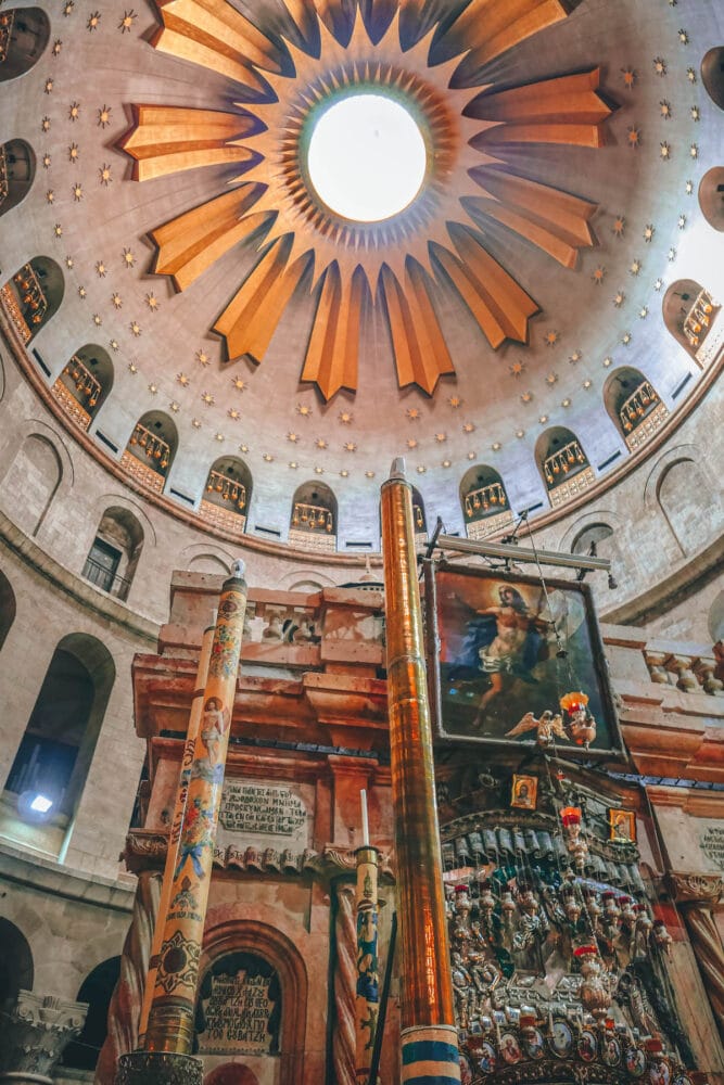 Edicule shrine in Church of the Holy Sepulchre