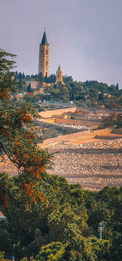 Mount of the Olives cemetery and Chapel of the Ascension