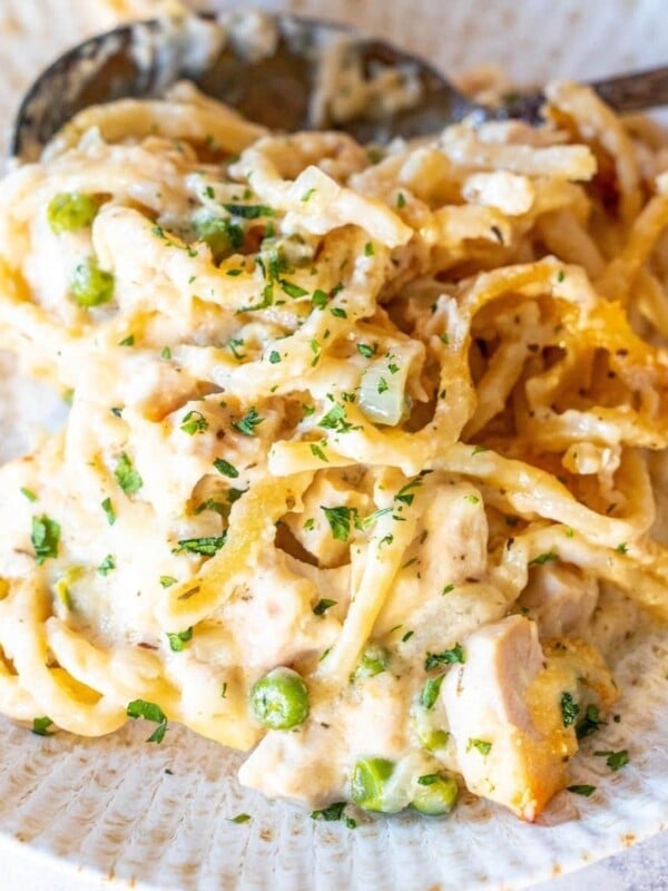 picture of turkey tetrazzini on a plate